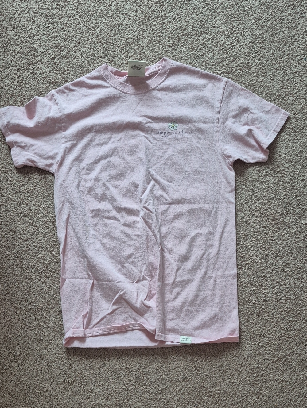 Simply Southern Light Pink Men's Short Sleeve Crew Tee